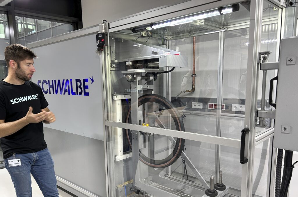 Rolweerstandtest bij Schwalbe